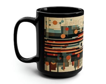 Wright G Black Mug, 15oz