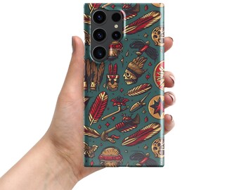 Samsung Phone Case - American Traditional Tattoos | Snap Case, Easy Charging, Smart Phone Protection, Tattoo Pattern