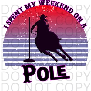 Pole Bending Digital Design PNG Bundle Western Style Horse Silhouette Rodeo Western Print Download PNG Commercial Use Transparent Background