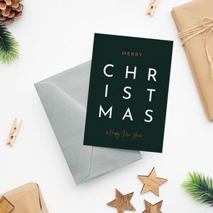 Carte de Noël imprimable format A5 FR | EN