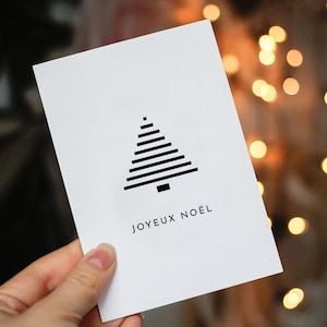 Carte sapin de Noël imprimable format A5 FR | EN