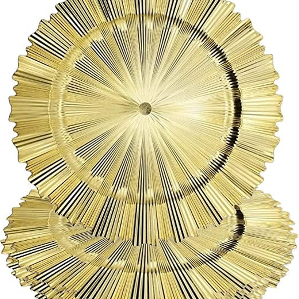 Gold Charger Plate Etsy