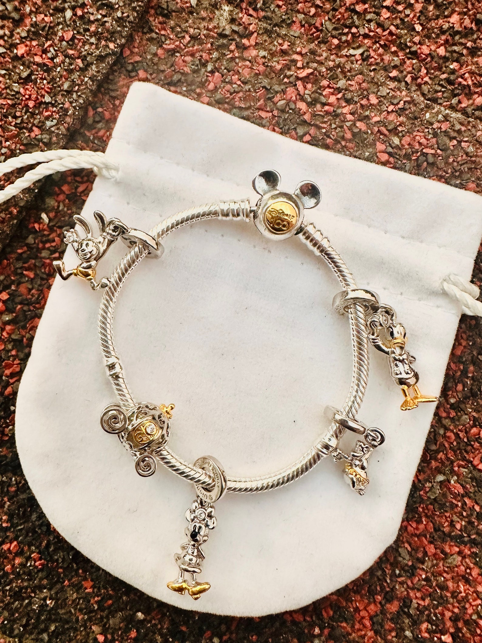 Pandora Disney 100th Anniversary Bracelet and Complete Charm Set