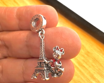 Ciondolo Pandora Minnie Torre Eiffel S925