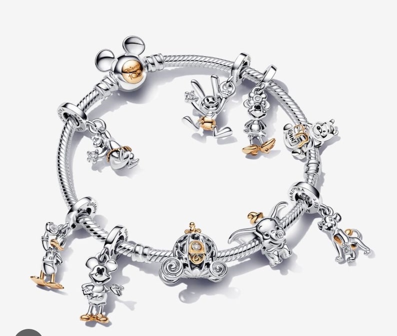 Pandora Disney 100th Anniversary Bracelet and Complete Charm Set ...