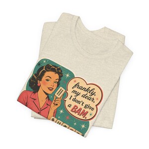 Mahjong Player Tshirt I Don’t Give a BAM Shirt, Mahjong Gift for Women, Retro Mahjong Tee, Mahjong Mom Shirt, Coffee Mahjong Game Night Tee image 9