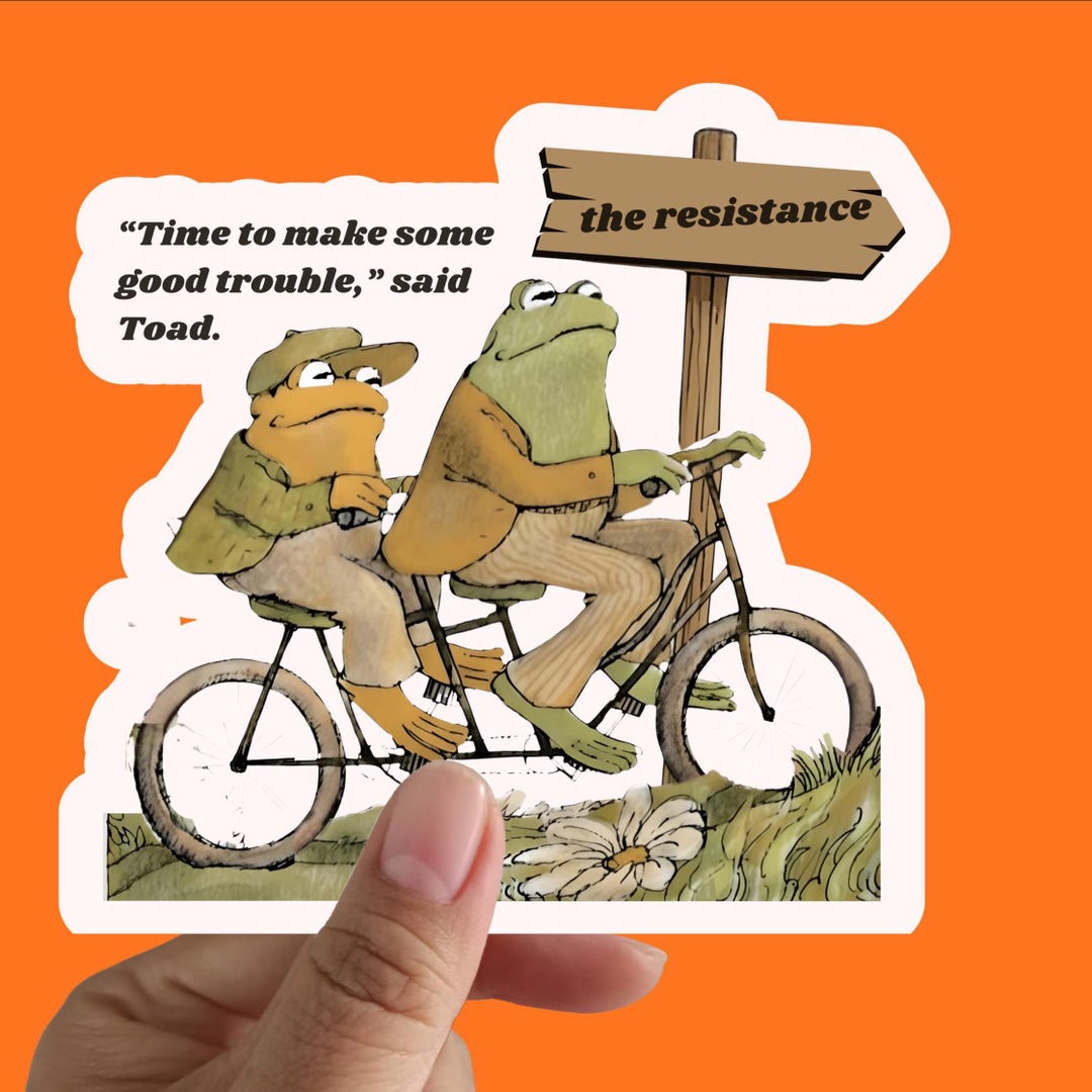 Frog and Toad Protest Sticker Anti Trump Social Justice ICE Out Vinyl ...