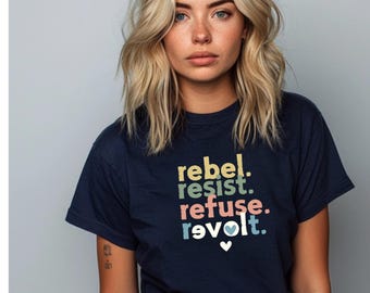Resistance Graphic Tee: Anti Trump, Social Justice,Free Speech Protest Shirt for Liberals