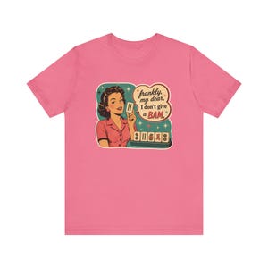 Mahjong Player Tshirt I Don’t Give a BAM Shirt, Mahjong Gift for Women, Retro Mahjong Tee, Mahjong Mom Shirt, Coffee Mahjong Game Night Tee image 4