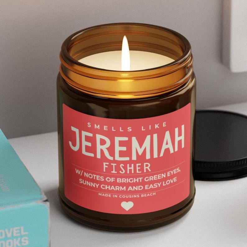 Team Jeremiah Candle TSITP Jellyfish Dorm Room Decor Pretty Summer Book Series image 5