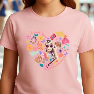 Kids &quot;In My Showgirl Era&quot; T-Shirt: Pop Music Heart Graphic Tee