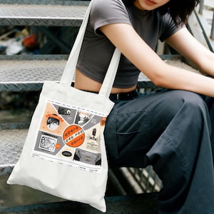 Death Cab for Cutie Tote Bag Indie Rock 2000s Music Aesthetic Tote, Retro Webcore Graphic Tote, Alt Music Lover Gift for Millenials