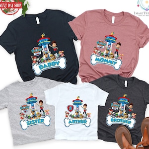 Paw Patrol - Camiseta de cumpleaños de 4 años de Paw Patrol para niño