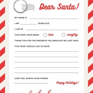Paquete de cartas de Papá Noel único: 5 diseños diferentes