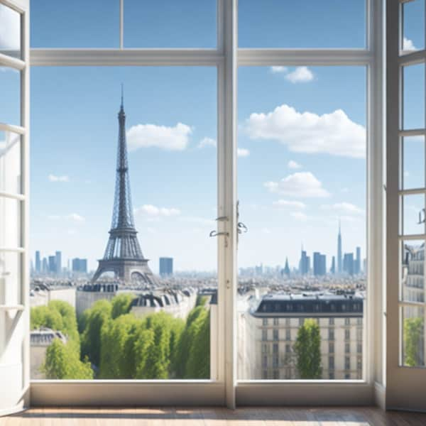 Paris | Backdrop | Zoom Virtual Backgrounds | Office Background | Microsoft Teams | Facebook | WebEx | Skype | Google Meet