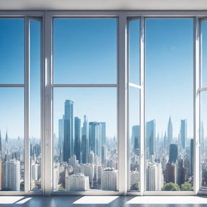 City Skyline | Backdrop | Zoom Virtual Background | Office | Microsoft Teams | Facebook | WebEx | Skype | Google Meet
