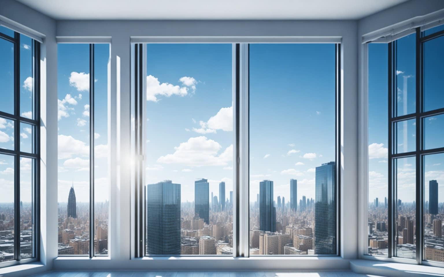 City Skyline | Backdrop | Zoom Virtual Background | Office | Microsoft Teams | Facebook | WebEx | Skype | Google Meet