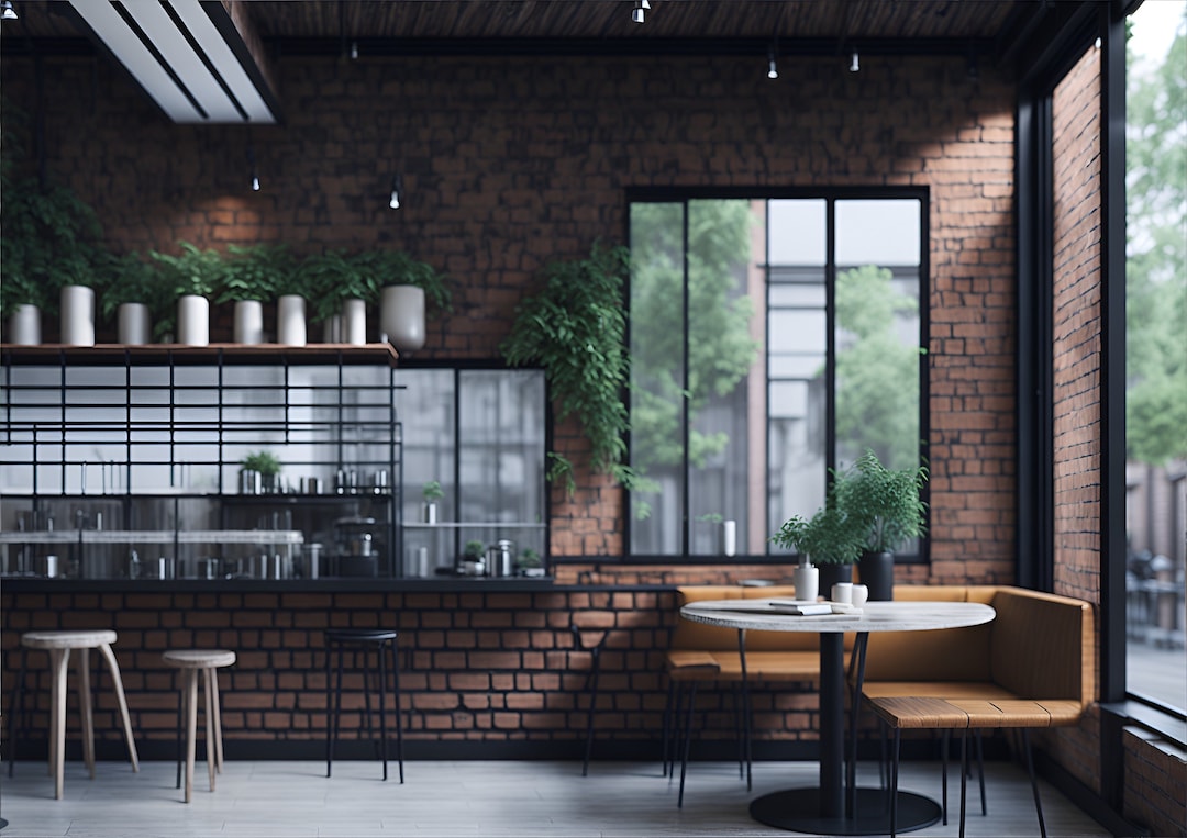 Coffee Shop Backdrop Zoom Virtual Backgrounds Office Background