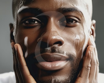 Male Facial, Esthetician, Diverse Beauty Stock Photos, Stock Photo Bundle, Stock Photos, Black Models, Black Stock Photos, Social