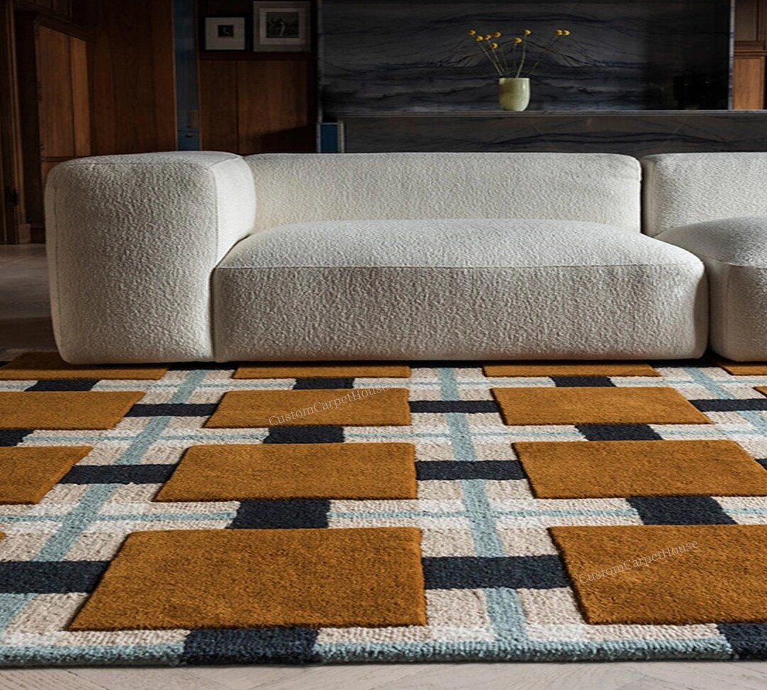 Wool Rugs Customized Hand Tufted Berry Rain Wool Area Rug Handmade Wool Rug for Bedroom ...
