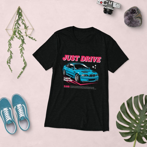 Blue E46 BMW Car Shirt | Car Racing Shirt | Racing Team Shirt | Race Day Shirt | Car Drifting Shirt | Car Enthusiast Shirt | Blue E46 BMW