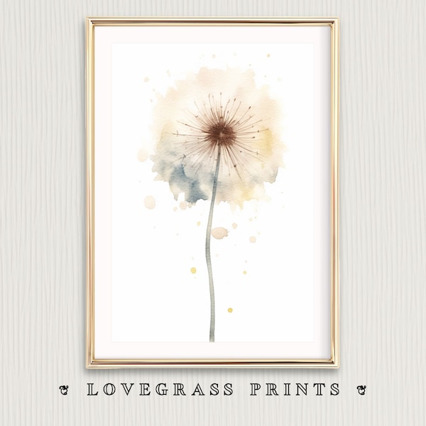 Dandelion Wall Art Etsy