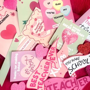 Cartes de Saint-Valentin, Cartes de Saint-Valentin imprimables, Saint-Valentin, Cartes de Saint-Valentin pour professeur, Saint-Valentin pour les enseignants, Cartes à imprimer