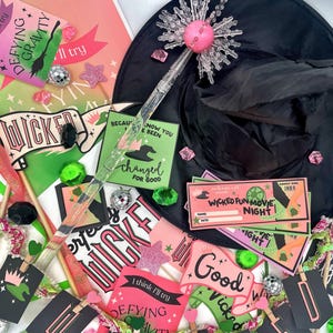 Wicked Inspired Movie Night, Wicked Inspired Prints, Afdrukbare kaarten, Wicked Thema Fun Night