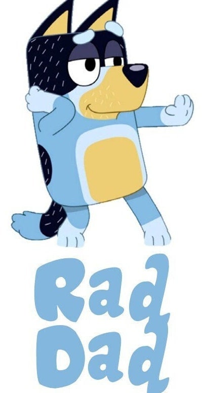Papa cool, Bandit Heeler, Rad papa, fête des pères Fichier PNG en téléchargement numérique fête des pères, cadeau pour papa