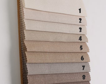 Tende di lino extra lunghe e larghe / Tende di lusso personalizzate per il soggiorno / Elegante trattamento per finestre