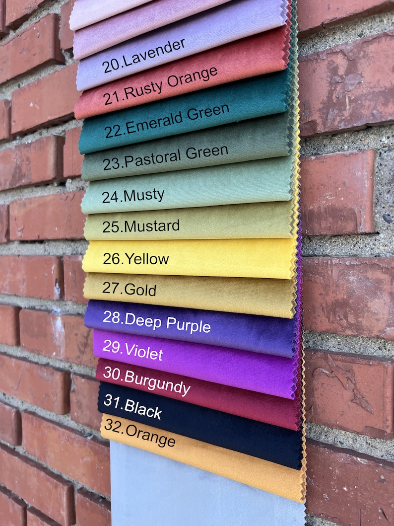 Emerald Green Velvet Curtains, Blackout Velvet Curtains, 37 Colors