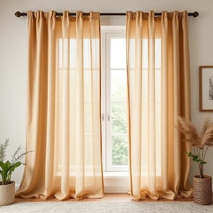 Leinen Gardinen: Natürliche Licht Fenster Vorhänge