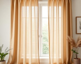 Leinen Gardinen: Natürliche Licht Fenster Vorhänge