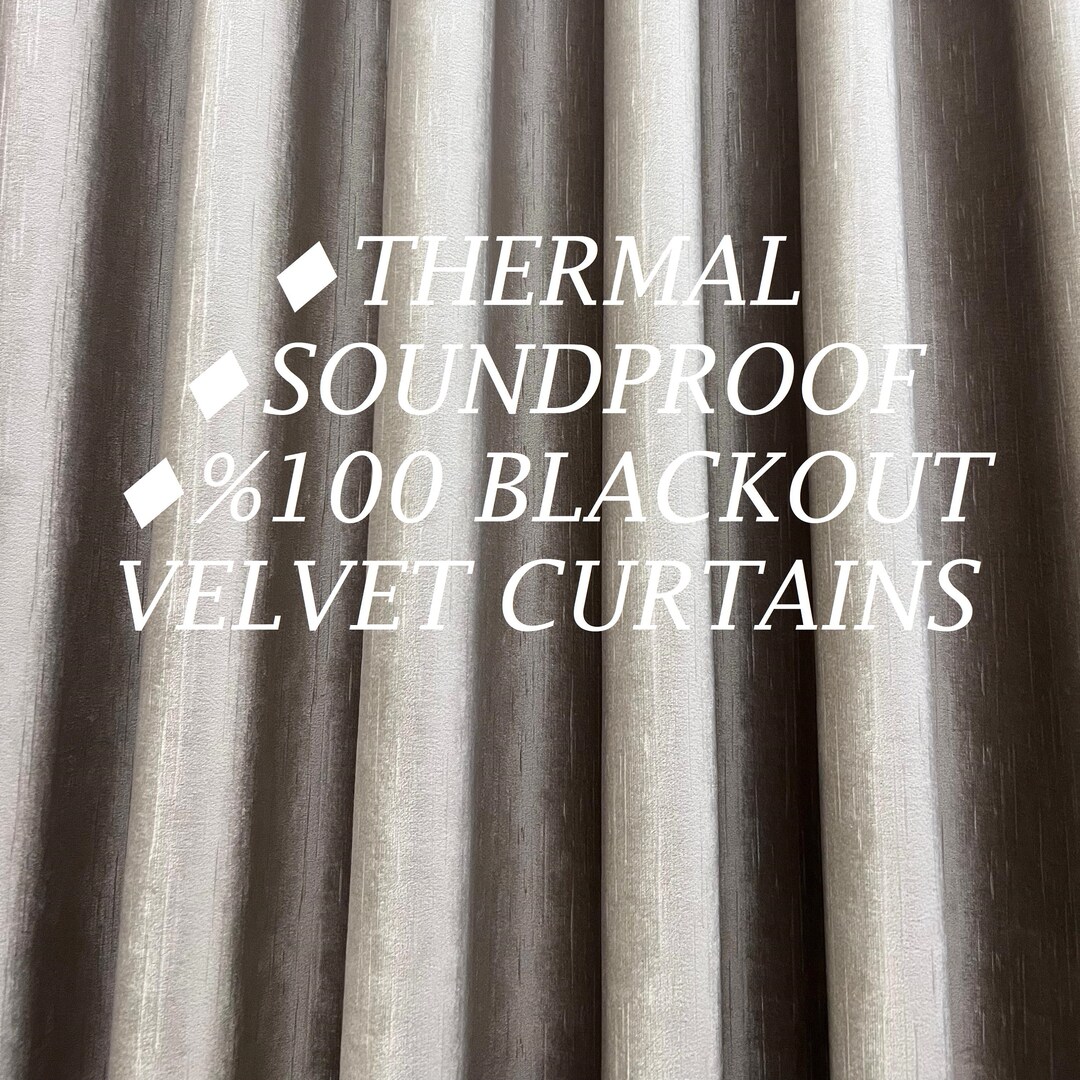 Thermal Curtains Sundproof Curtains 100 Blackout Velvet Etsy New Zealand