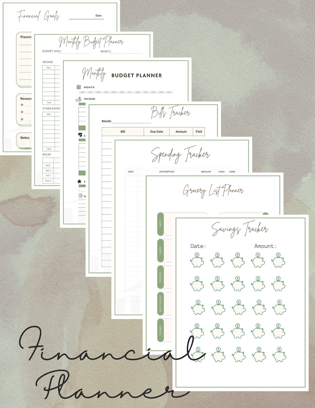 Financial Eplanner Financial Planner - Etsy