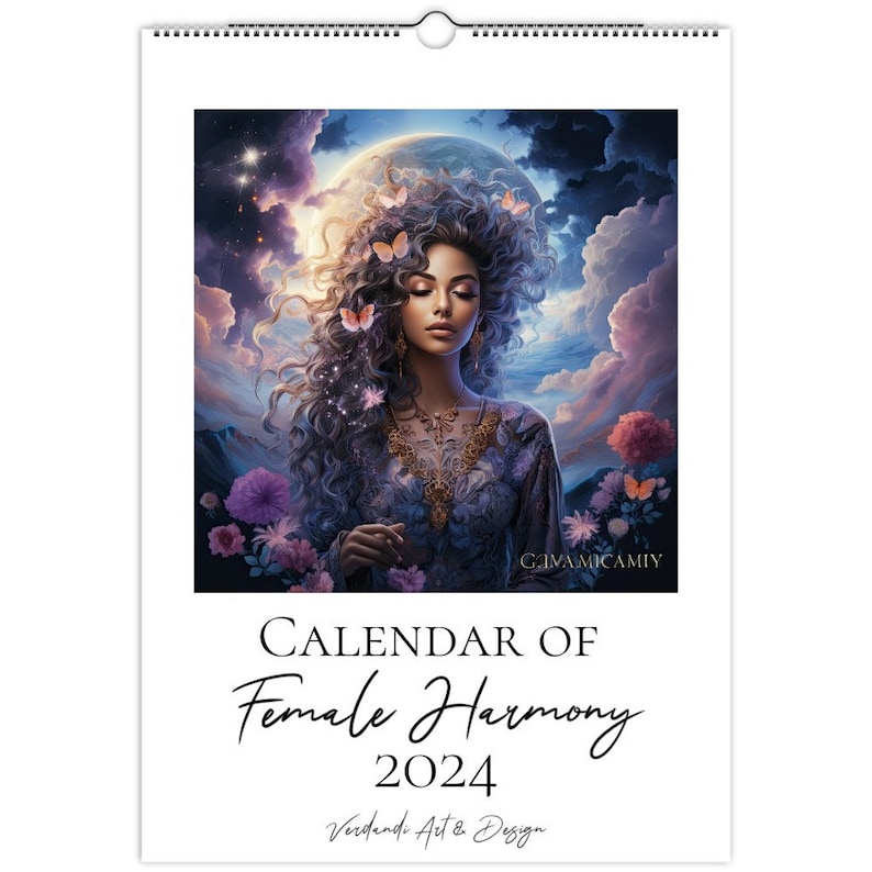 Calendar of Female Harmony 2024 Etsy