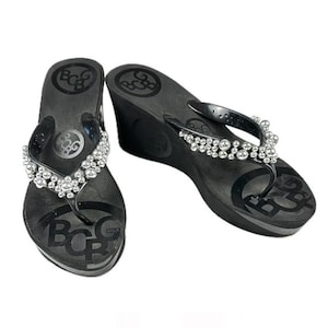 Sandalias de plataforma vintage Y2K para niña BCBG - Talla 7.5