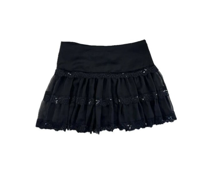 Y2K Orange Mini Skirt (M)