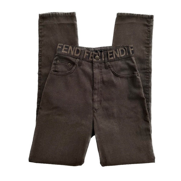 Vintage 90's FENDI High Waisted Pants - Size 0