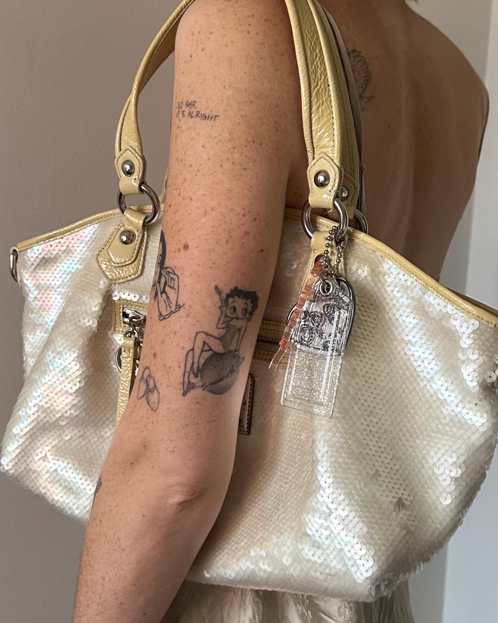 Vintage Y2K Iconic Sequin Coach Bag With Bag Charms - Etsy
