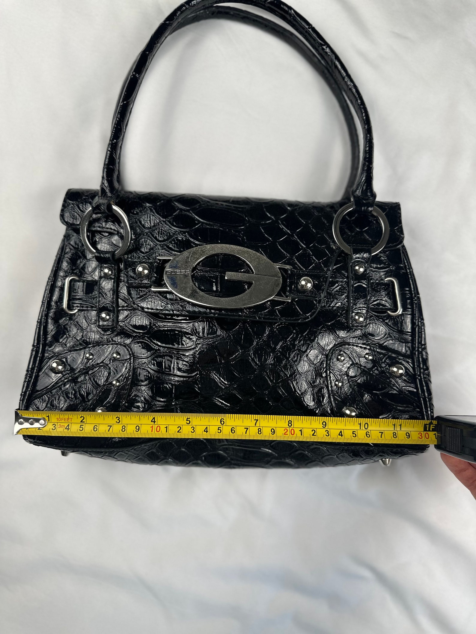 G By Guess Black Purse Y2k Guess Black Grunge Shoulder Bag Purse