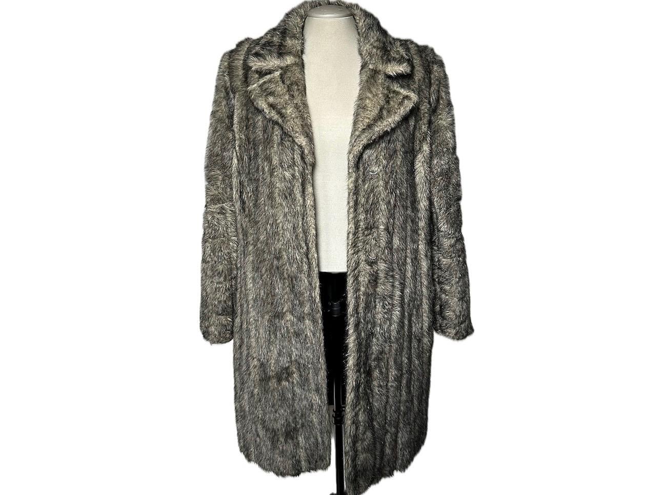 ヴィンテージ Y2K フェイクファーコート - ミディアム / ラージ - Etsy