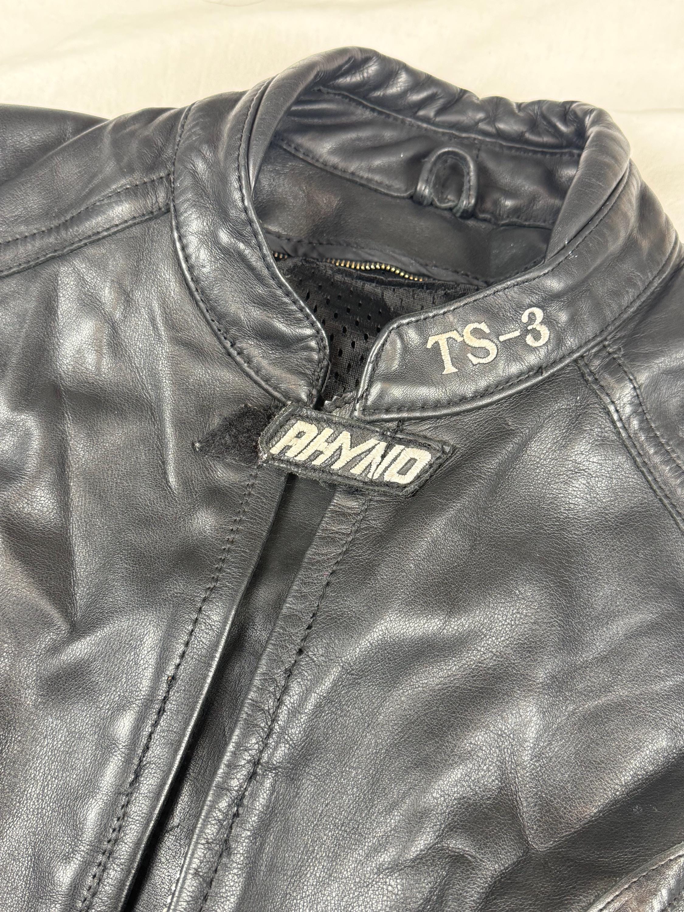 Vintage 2000's Black Leather Motocross Jacket - Medium - Etsy Canada