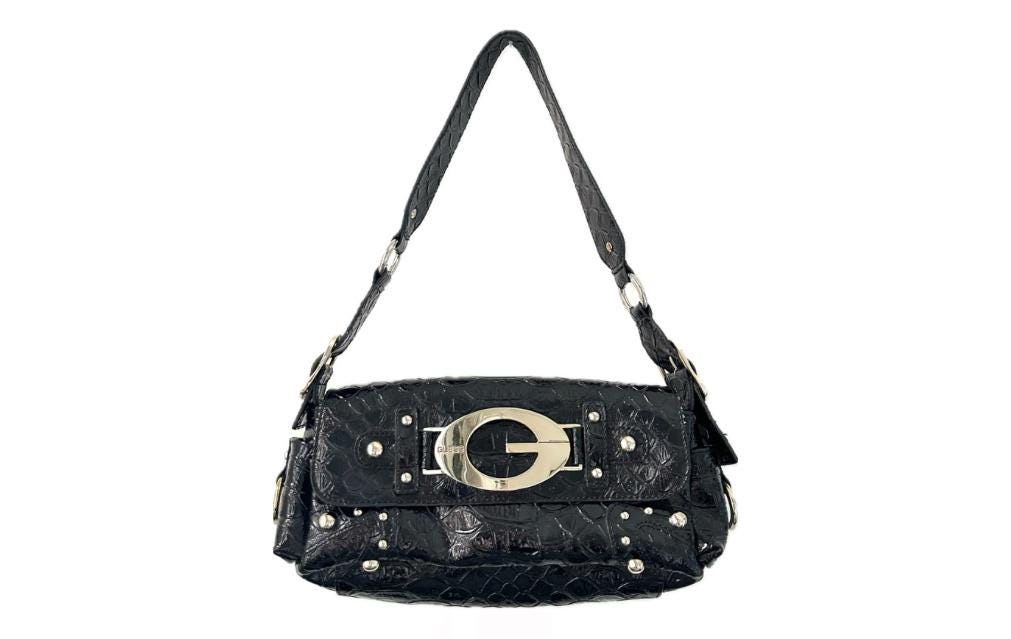 Vintage Y2K Black GUESS Bag - Etsy Australia