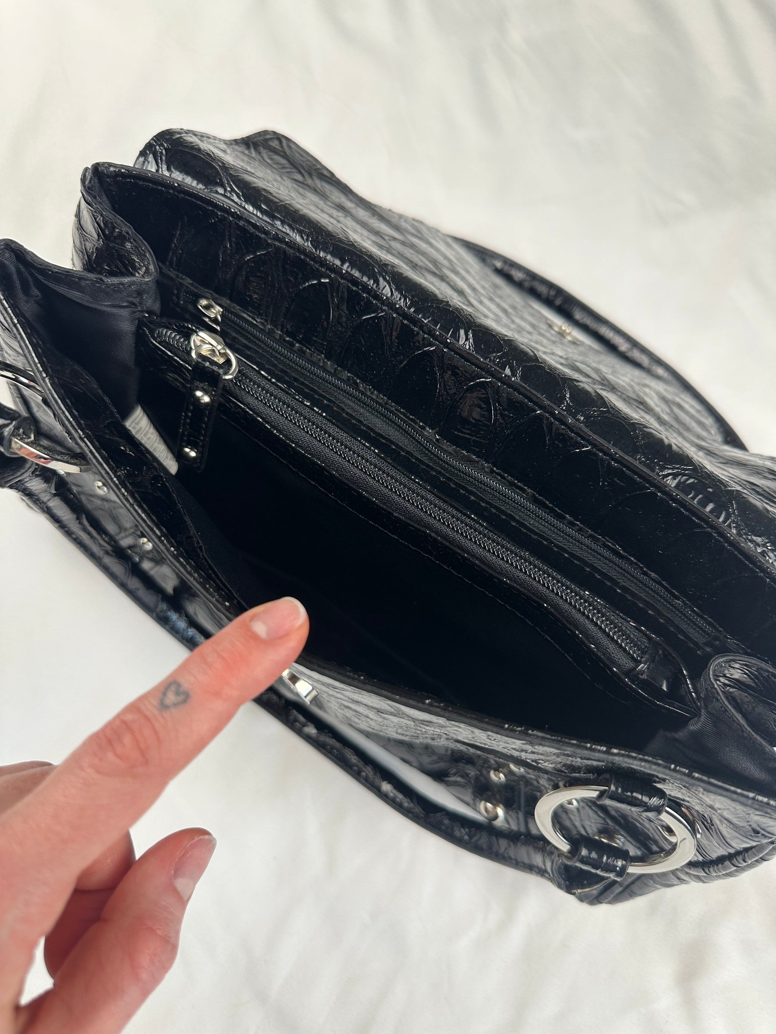 Guess Jeans Black Polyethylene Handbag main image 1