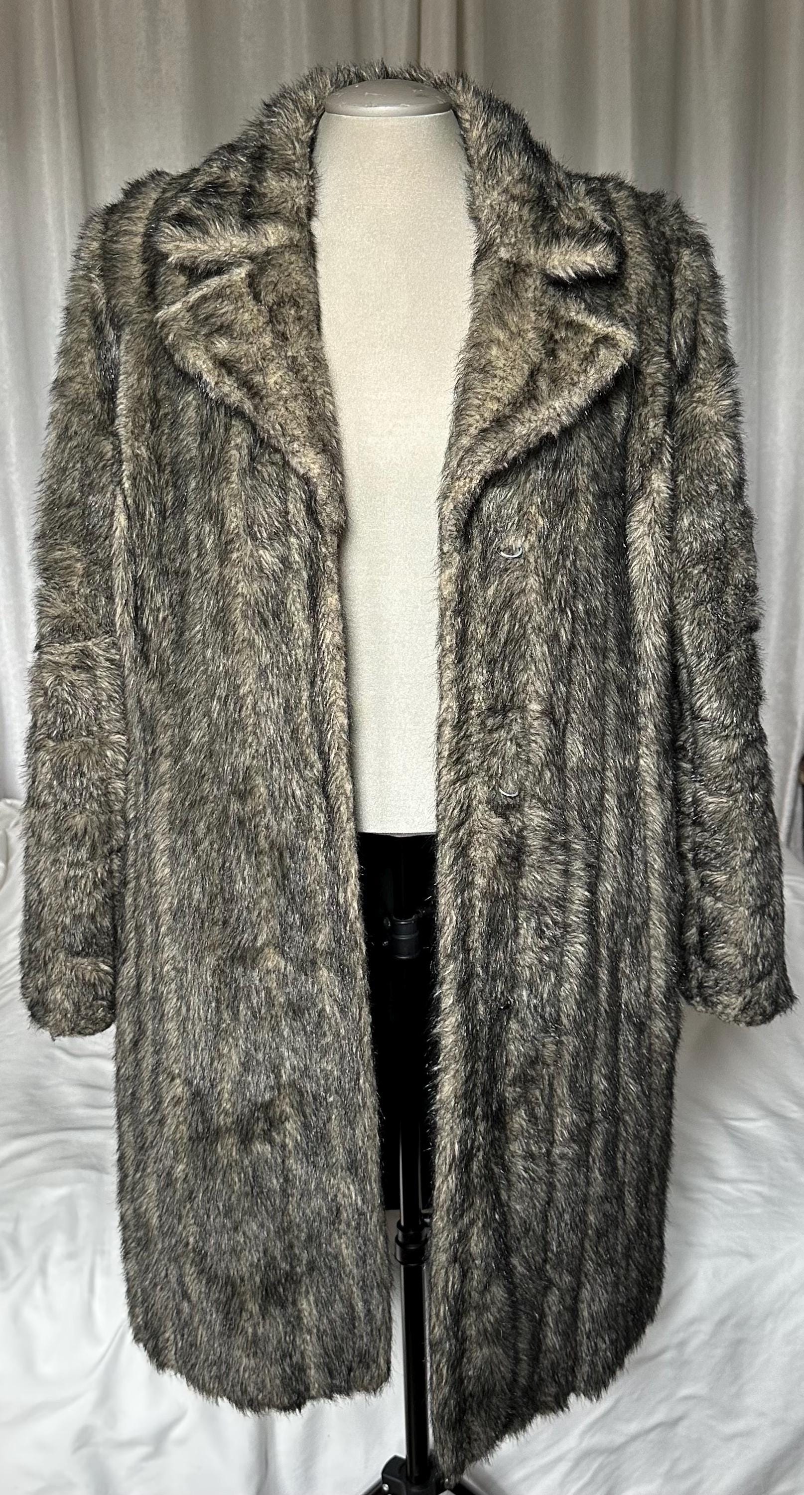 ヴィンテージ Y2K フェイクファーコート - ミディアム / ラージ - Etsy