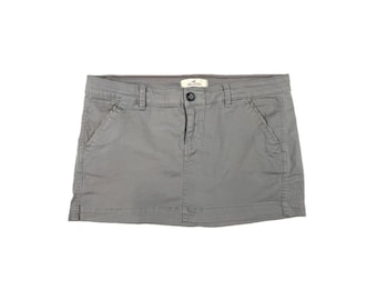 Vintage 00s Hollister Grey Mini Skirt - 29" Waist