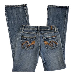 Vintage Y2K Low Rise Flare Jeans - Size 5