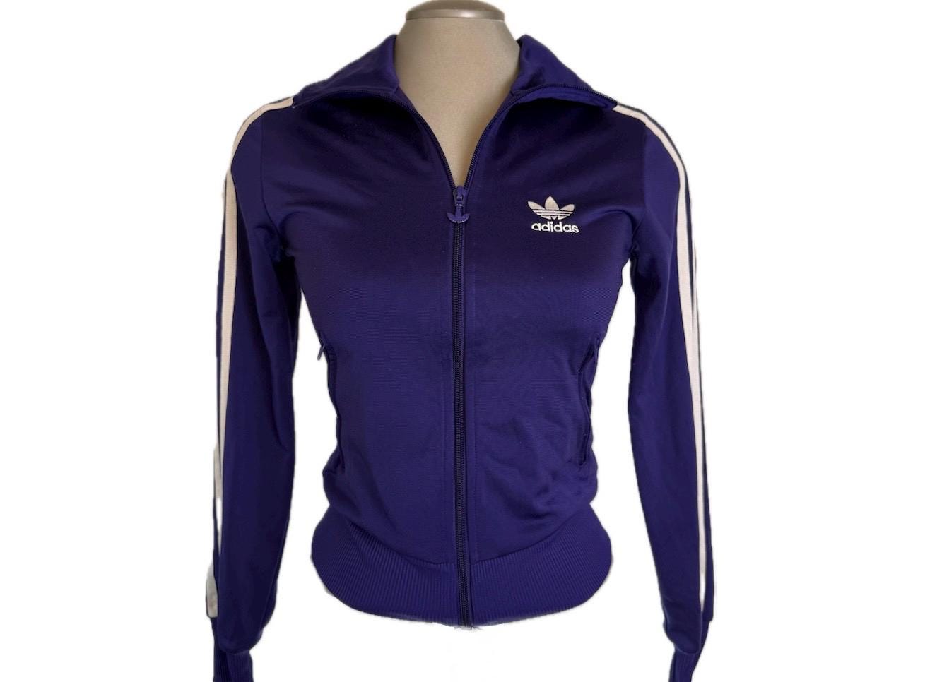 Vintage 2000's Purple Adidas Tracksuit Jacket - XS - Etsy