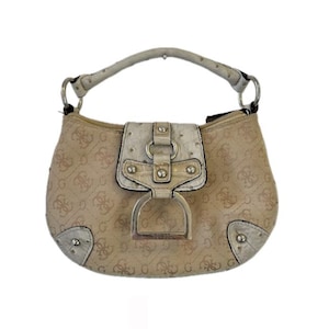Vintage Y2K GUESS Monogram Mini Bag - Etsy